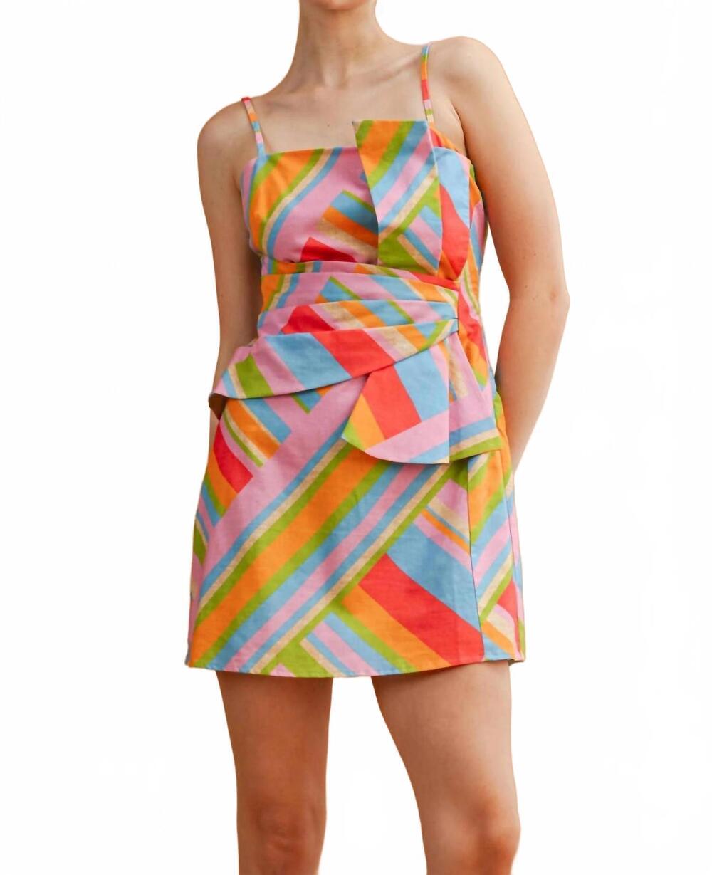 NEW STRUT & BOLT mini dress in multi color